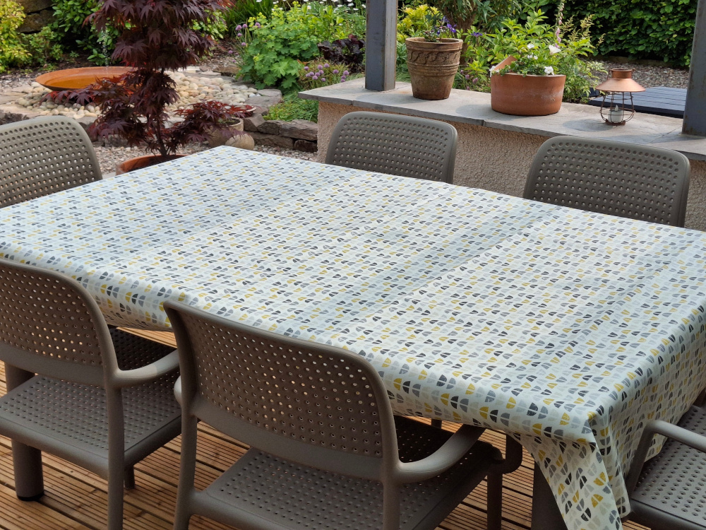 Odence Mustard Matt Oilcloth Tablecloth
