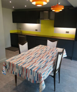 Revidge Indigo Gloss Oilcloth Tablecloth