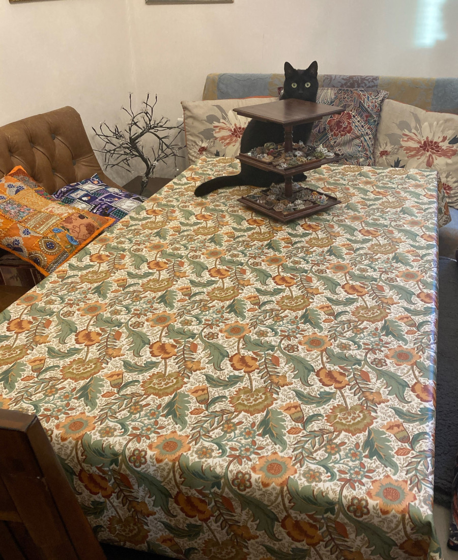 Maurice Morning Oilcloth tablecloth