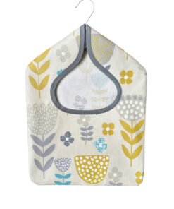 Annika Teal Wipe Clean Oilcloth Peg Bag