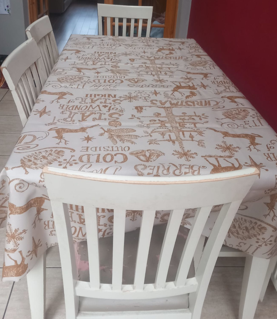 Christmas Story Matt Oilcloth Tablecloth