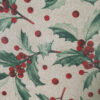Christmas Holly Gloss Oilcloth Tablecloth