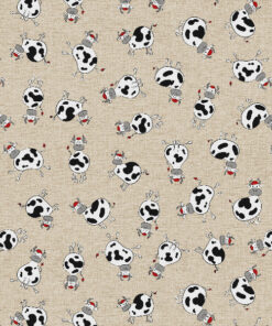 Fun Cow Print Patterned Wipe Clean Oilcloth