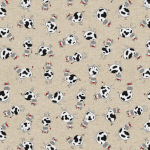 Fun Cow Print Patterned Wipe Clean Oilcloth