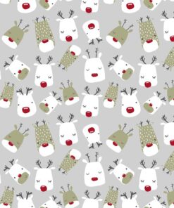 Christmas Reindeer Matt Oilcloth Tablecloth