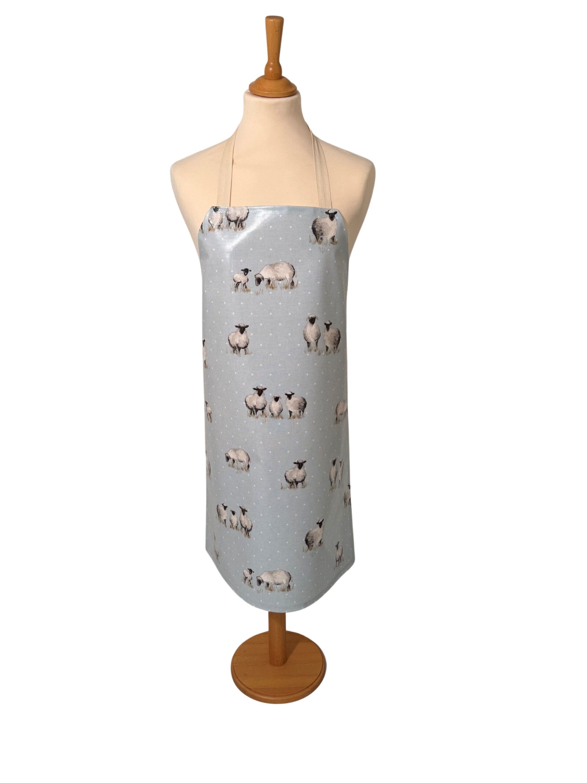 Sheepy Duckegg Adult Oilcloth Apron