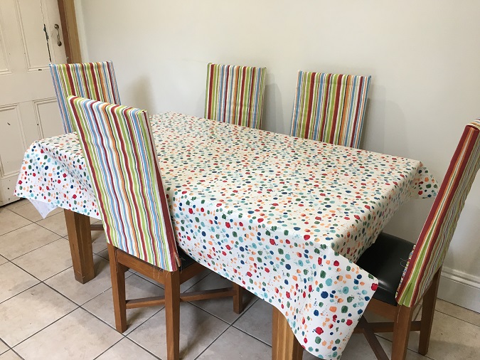 Splat Paintbox Oilcloth Tablecloth