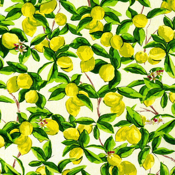Amalfi Lemons Gloss Oilcloth Tablecloth
