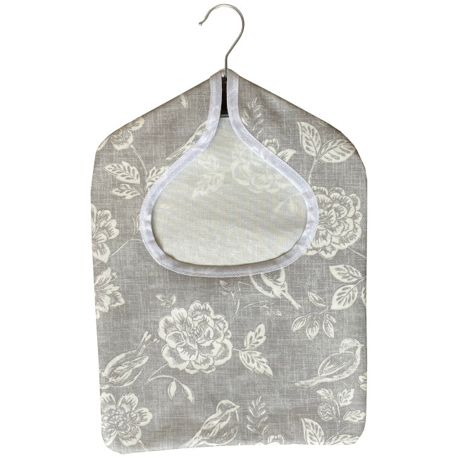 Bird Garden Slate Wipe Clean Oilcloth Peg Bag