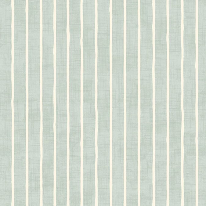 Pencil Stripe Duckegg Oilcloth Tablecloth