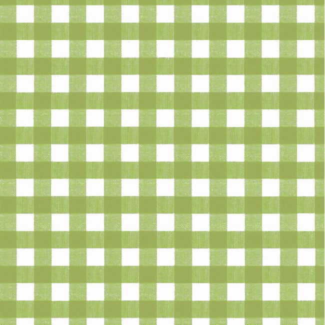 Vichy Lime Gingham Gloss Oilcloth Tablecloth