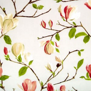 Magnolia Chintz Gloss Oilcoth