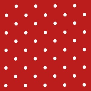 Dotty Red Oilcloth Tablecloth