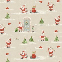 Santa Gloss Oilcloth Tablecloth